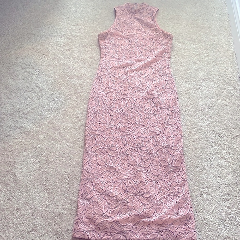 Dress the Population Pink Midi Dress